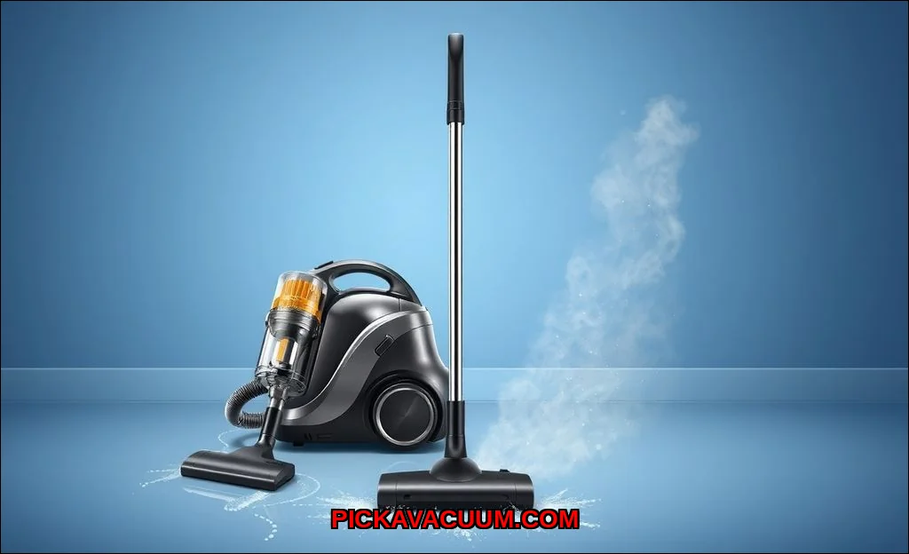 Clean vector illustration of use shark 2 in 1 vac