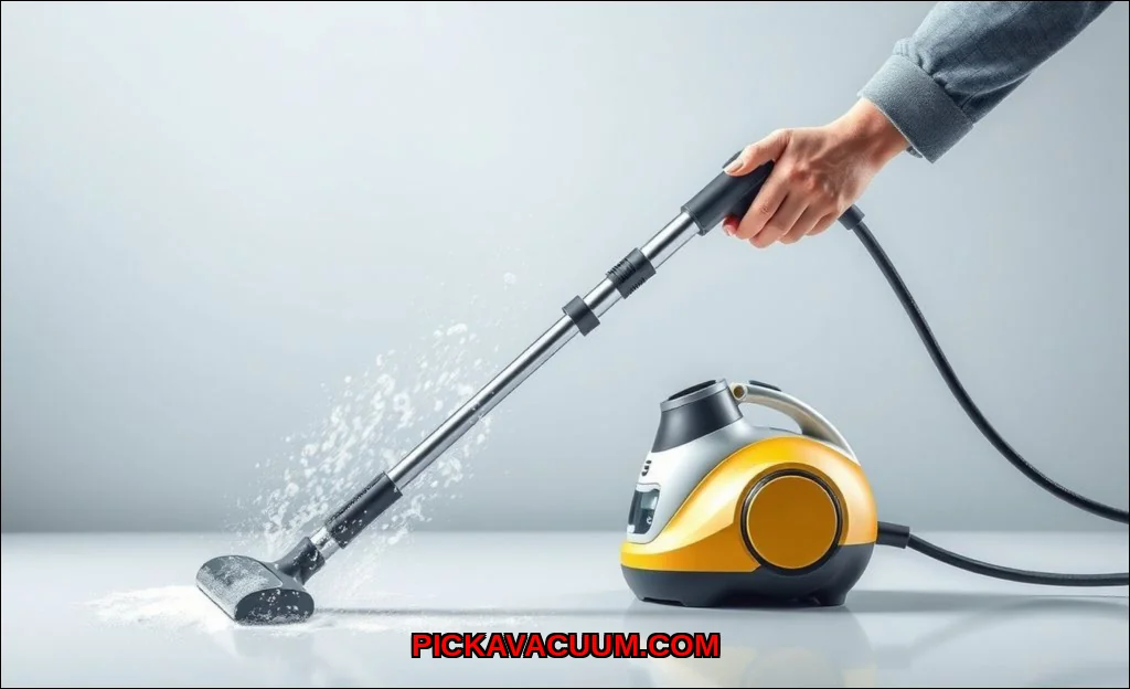 Shark brand vacuum cleaner - use handheld steam cl