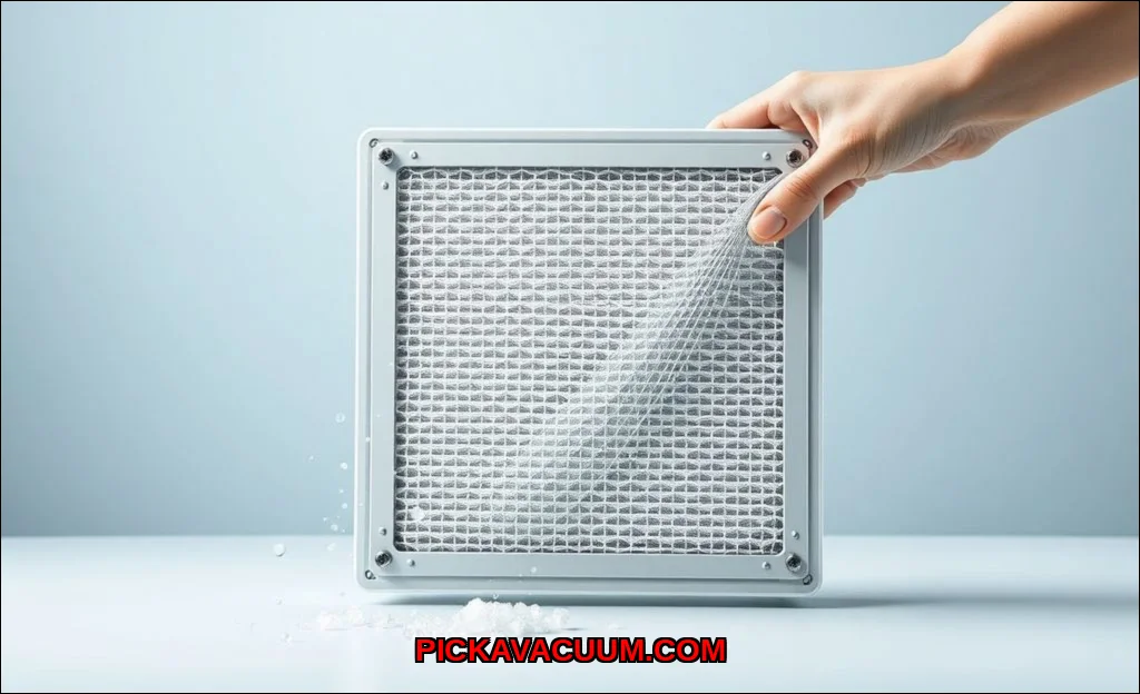 Clean vector illustration of remove hepa filter fr